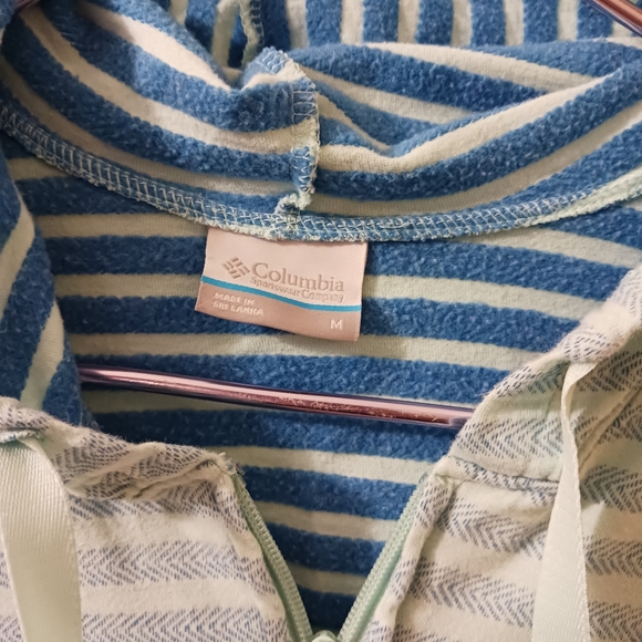 Columbia stripped Light blue hoodie - Picture 4 of 4